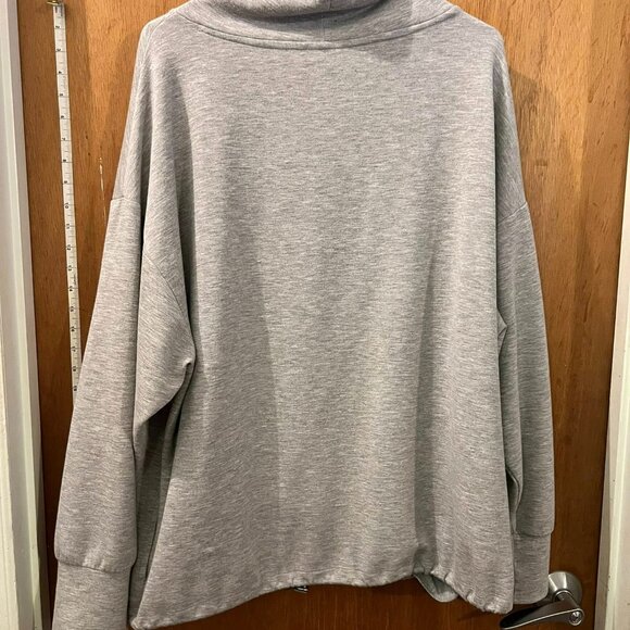 Size 2X - Jones New York - Gray Heavy Knit Pullover Top - Picture 5 of 6